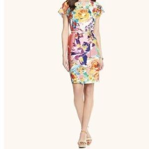Antonio Melani Belted Floral Shift Dress
