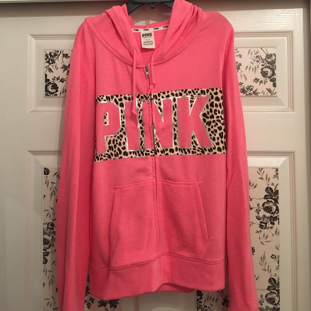 PINK Full Zip Sweater