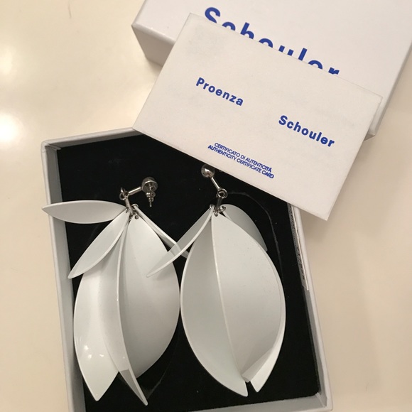 Proenza Schouler Jewelry - Proenza Schouler white leaf earring
