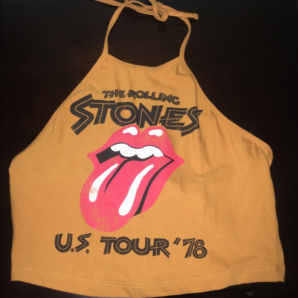 Rolling Stones Crop Top