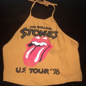 Rolling Stones Crop Top