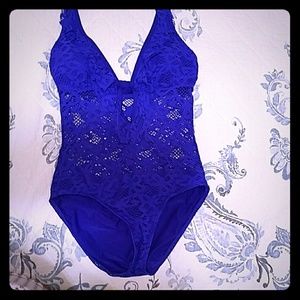 Kenneth Cole Reaction Blue Lace Swimsuit