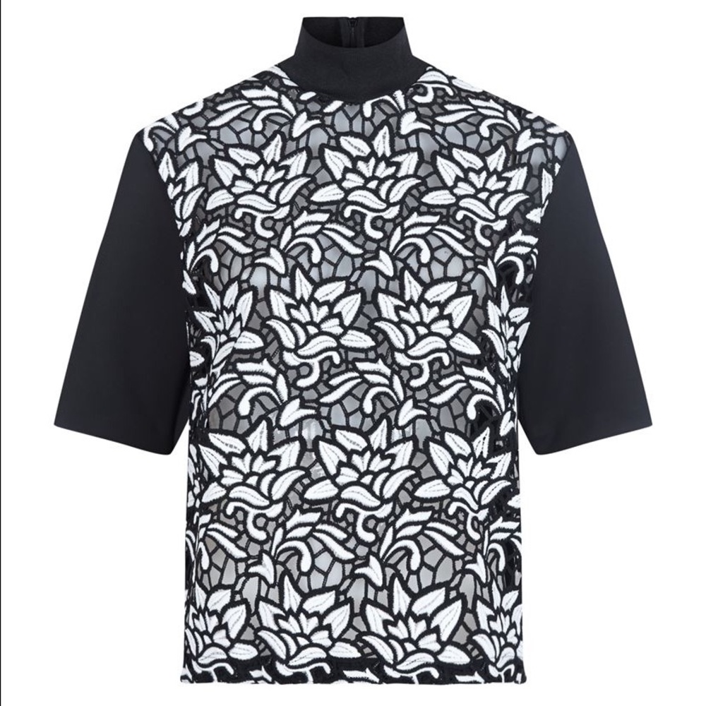 SANDRO Embroidered Lace Top - Brand New w Tags - Picture 2 of 8
