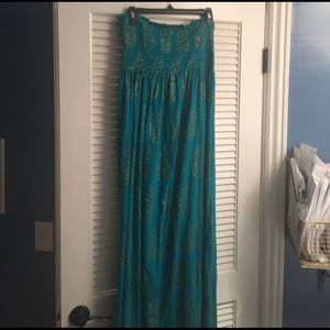 Denim & Supply Ralph Lauren Maxi Strapless Dress