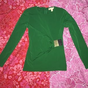 Michael Kors green blouse