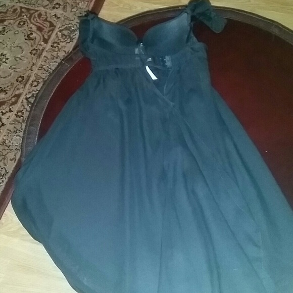 Nature Intimates black nightie sz 36B - Picture 2 of 3