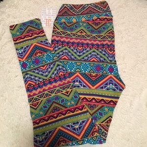LuLaRoe TC Bright Fun Aztec print.