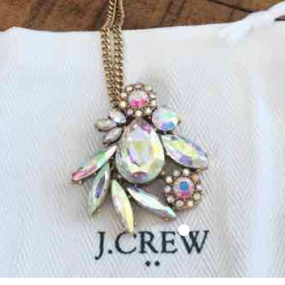NWT J.Crew Winding Crystals Necklace SALE - Picture 3 of 5