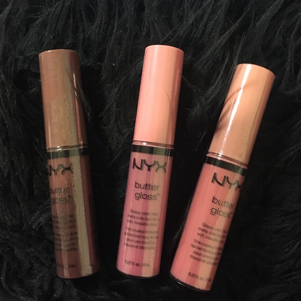 Set of Three NYX Butter Glosses