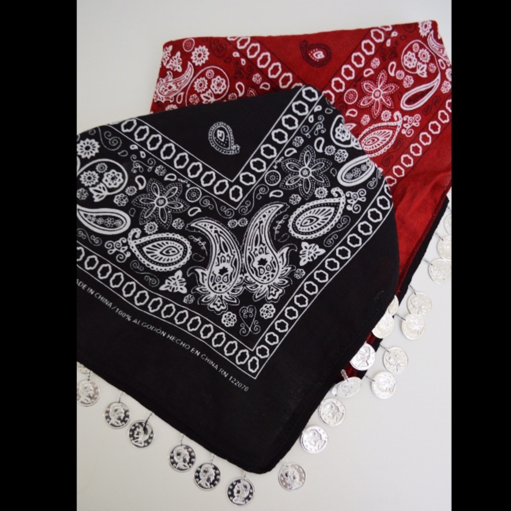 Loose change, coin bandana (black)