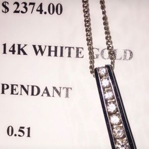 effy white gold necklace!!