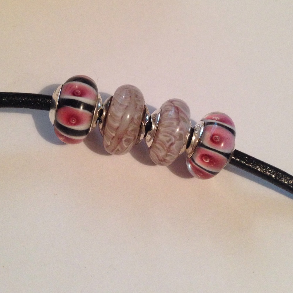 Halia Torino Glass Beads - set of 4