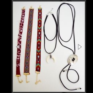 FW chokers (5) western bolo
