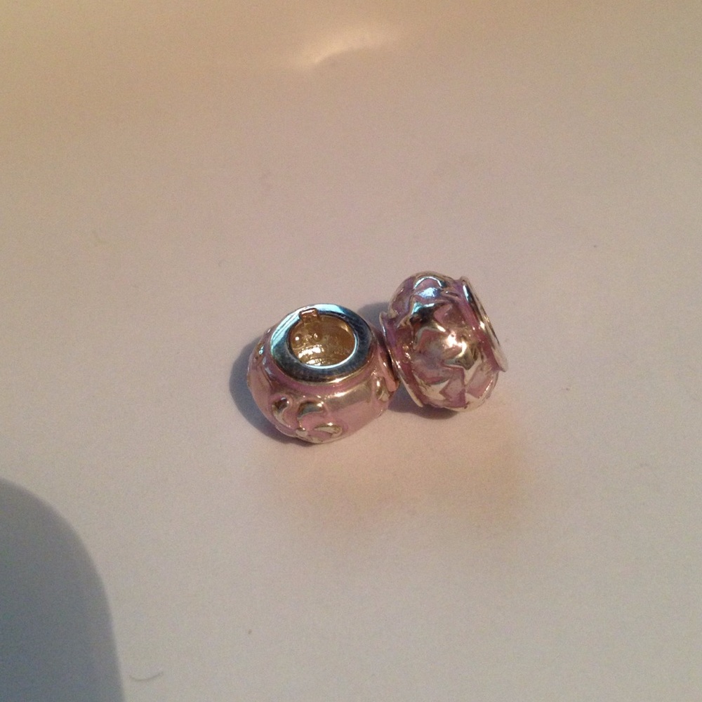 Halia sterling silver beads - Stars and swirls
