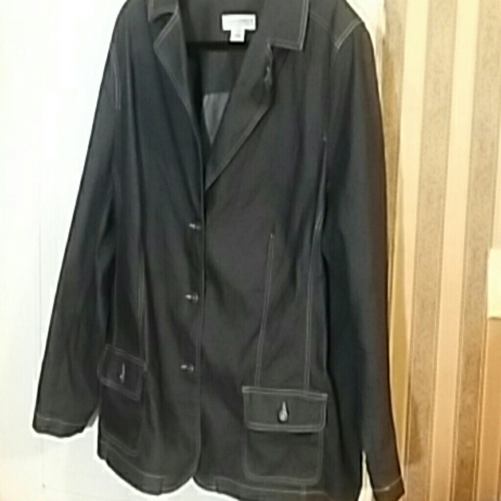 Jean blazer  jacket Sagharbor jcp