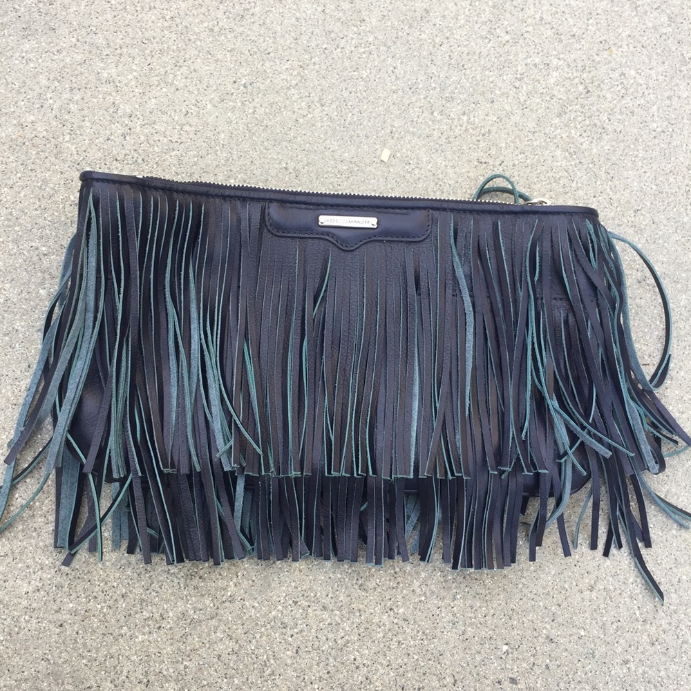 ❌SOLD❌ Rebecca Minkoff Blue Finn Leather Purse - Picture 3 of 8