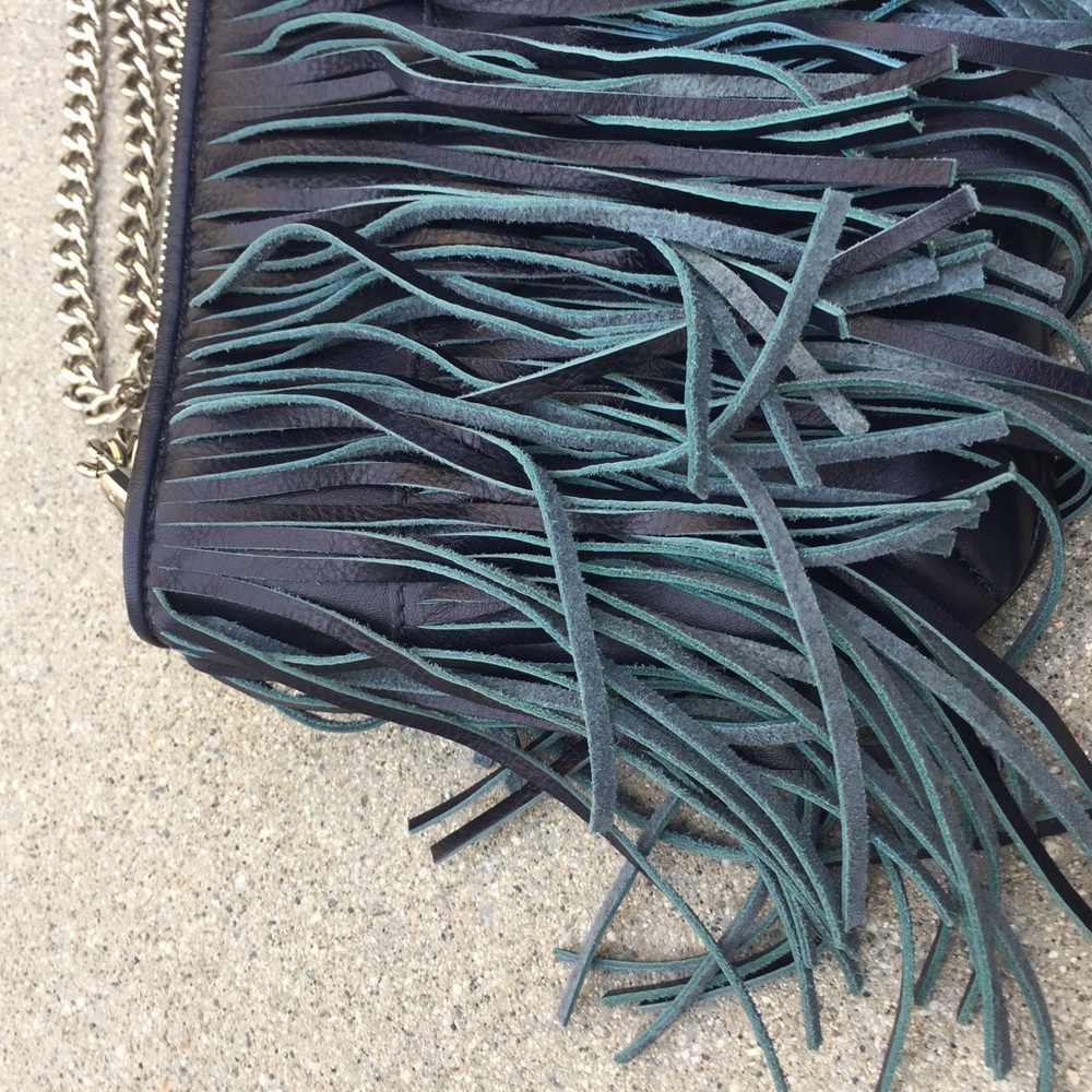 ❌SOLD❌ Rebecca Minkoff Blue Finn Leather Purse - Picture 8 of 8