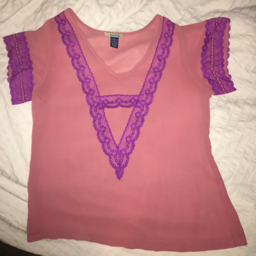 Lace Trimmed Bohemian Shirt