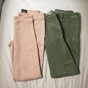 🐘🌹🐘🌹🐘 2 high-rise crop jean .