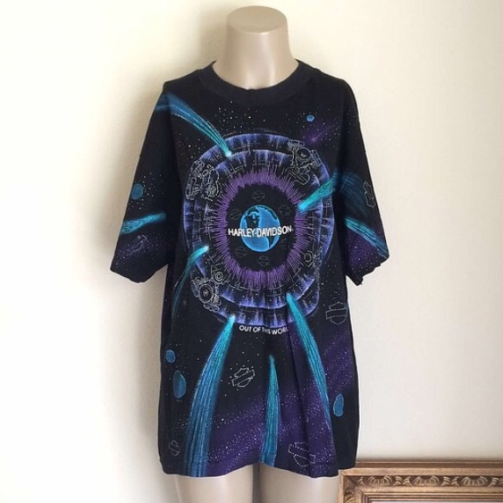 VTG 90's Harley Davidson Oversized T-shirt Tee Top