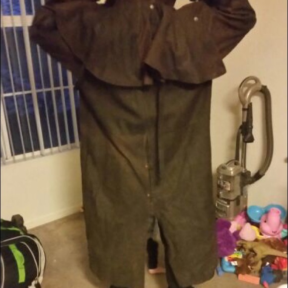 UNIK Leather and Suede duster trench coat - Picture 4 of 4