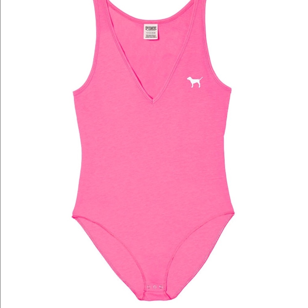 Pink 💕💕 V Neck bodysuit