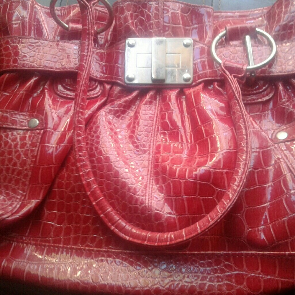 Red cato purse