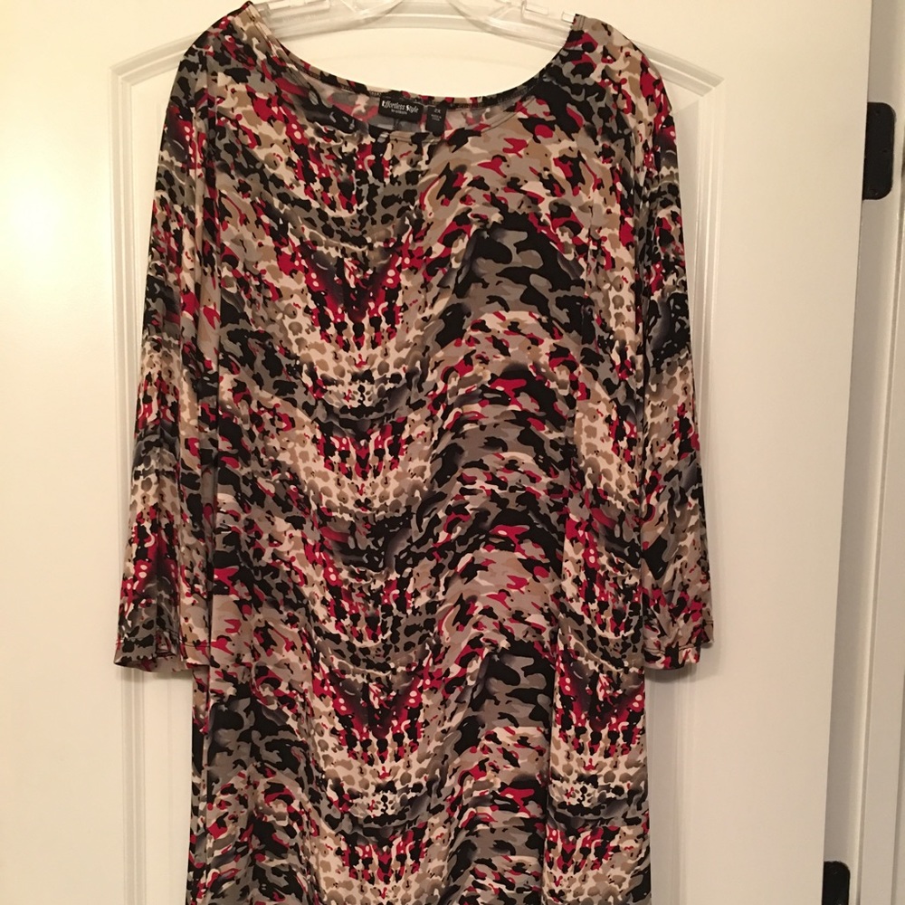 Multicolored Rayon Dress