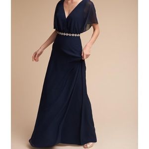 Navy Dress BHLDN by Anthro