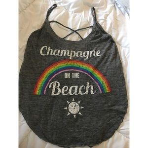 Champagne on the beach top