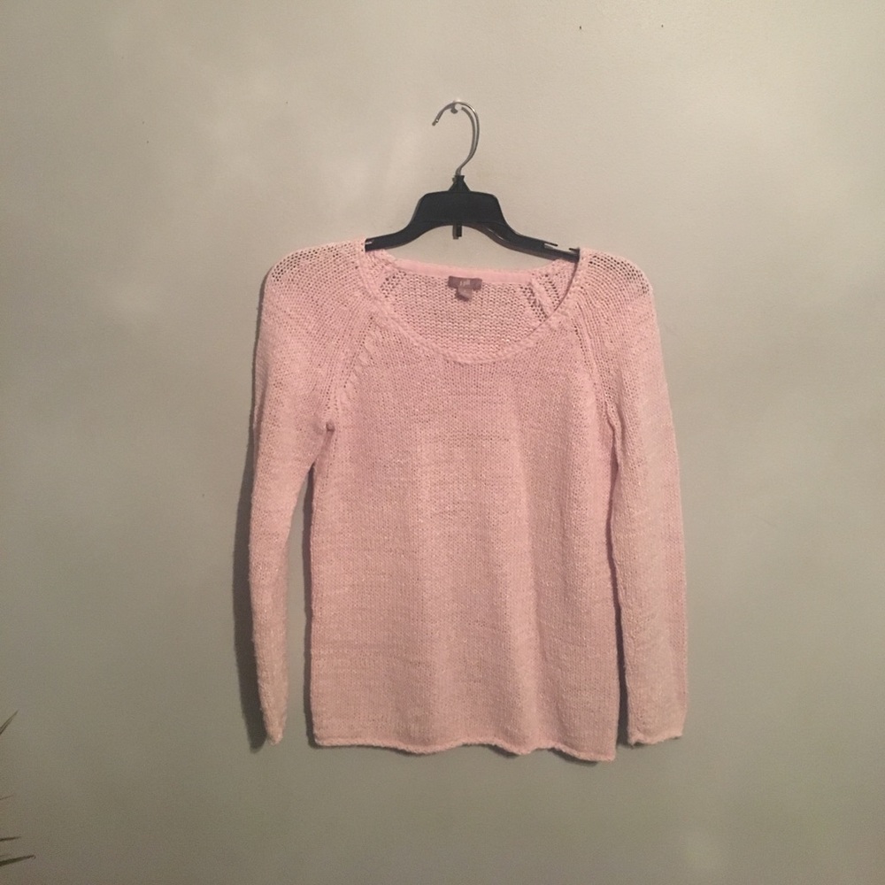 pink pastel j jill sweater