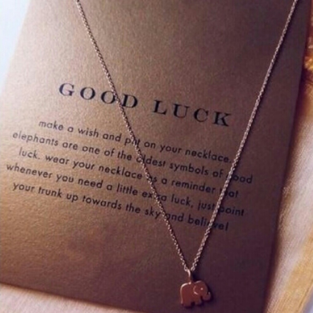 Tiny Gold Dipped Elephant Pendant