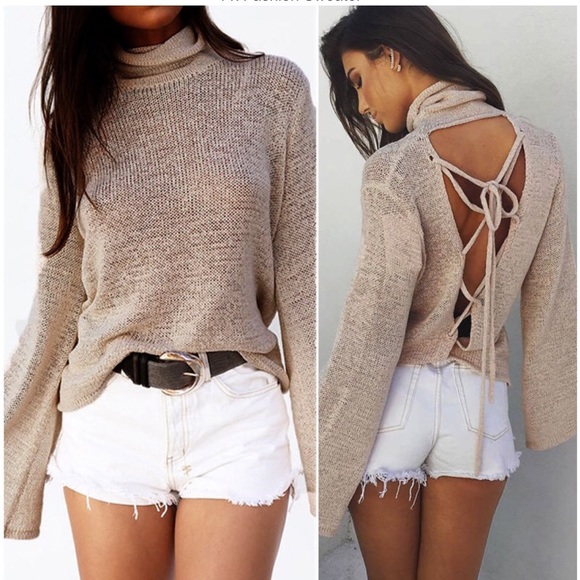 Sexy Open-Back Lace-up Top - Picture 3 of 8