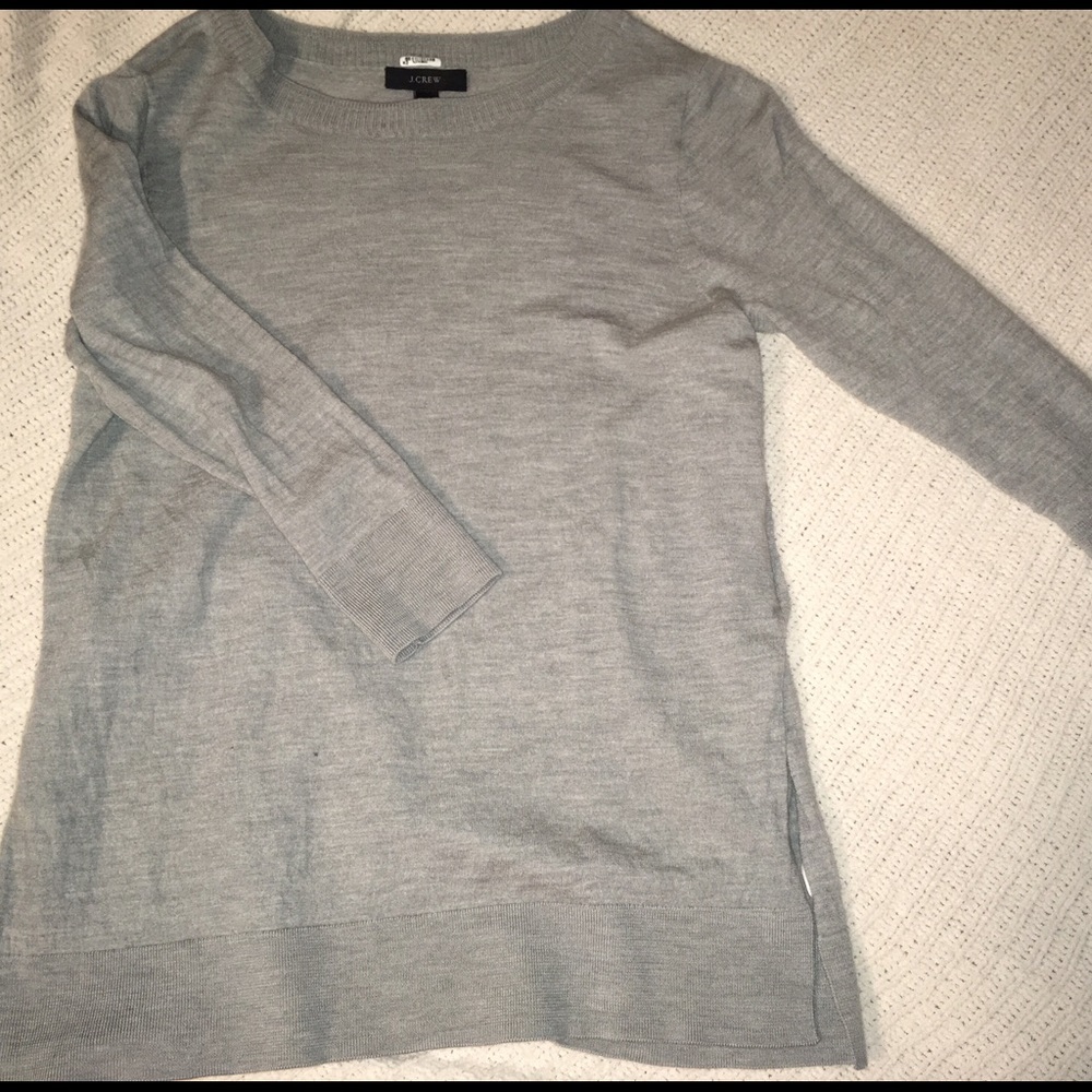 J-CREW 3/4 sleeve light knit sweater