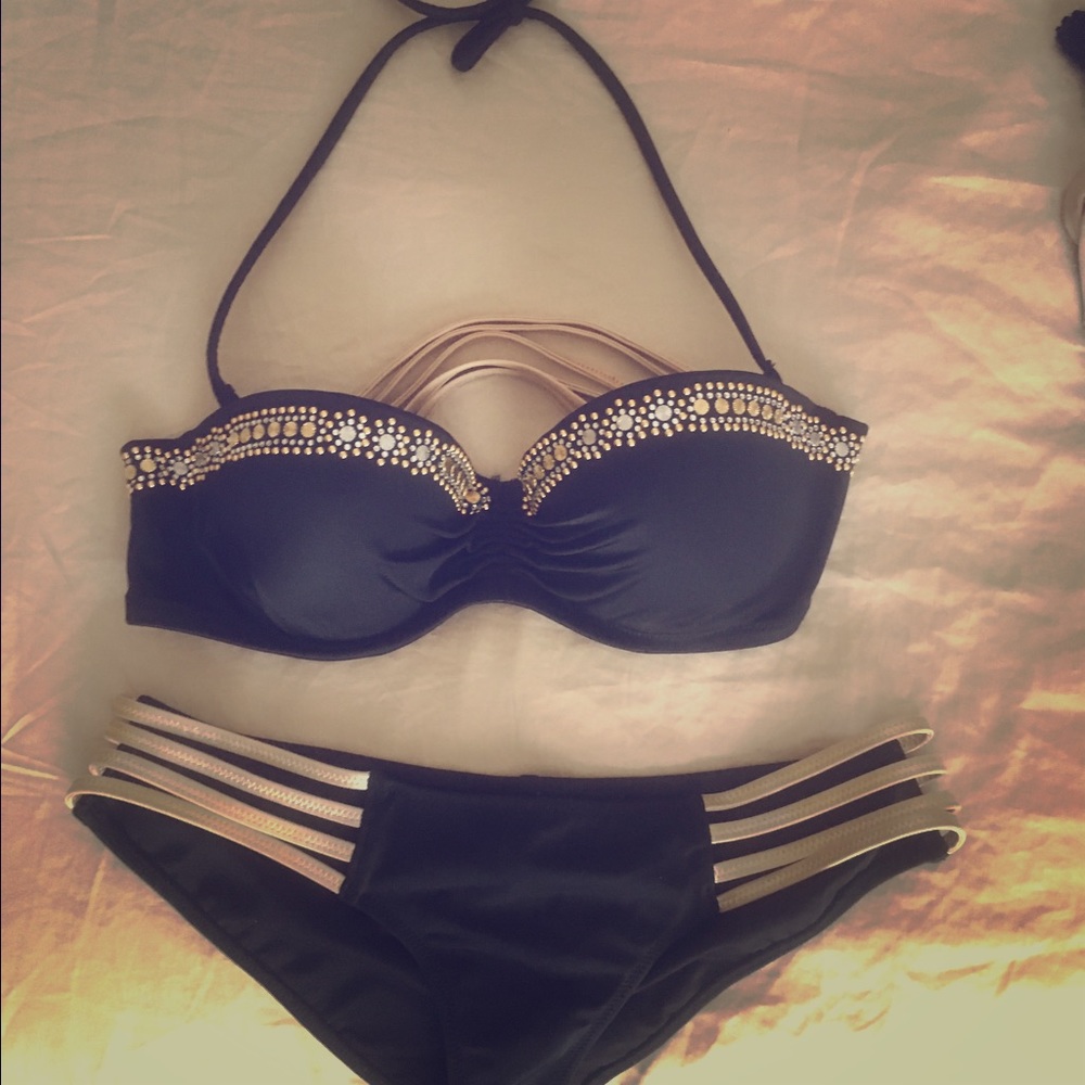 32 B Victoria Secret Jeweled Bikini Set