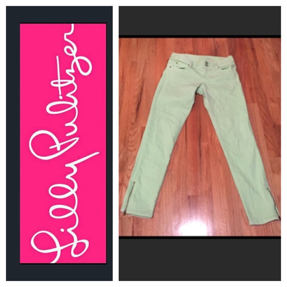 Lilly Pulitzer Denim - ‼️FINAL PRICE Lilly Pulitzer lime green jeans