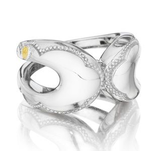 Tacori Ring Sterling Silver & 18kt Yellow Gold