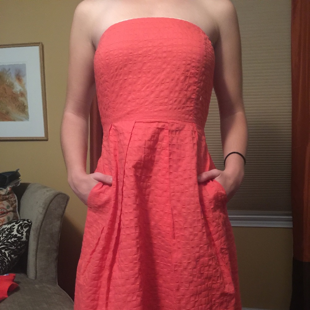 J Crew strapless summer dress size 2