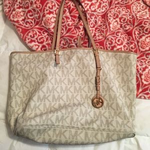 Michael Kors White Tote
