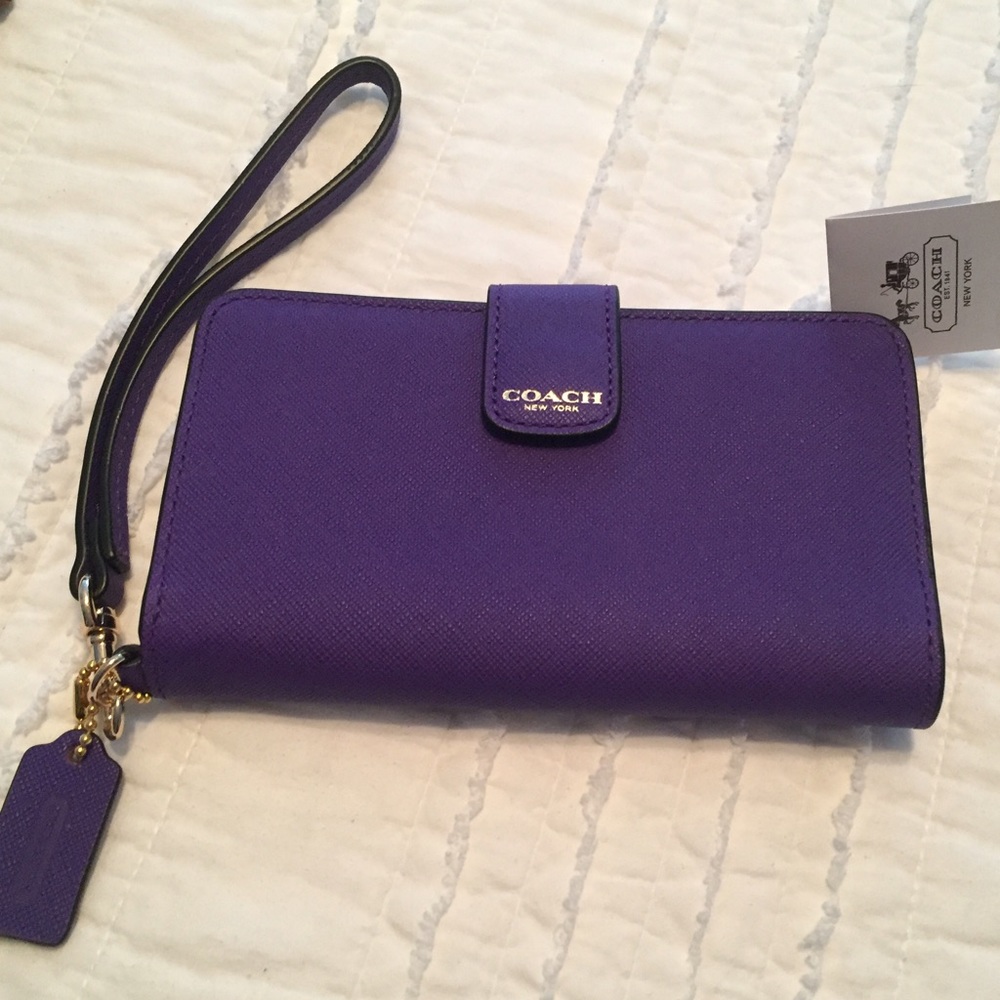 Coach phone/wallet wristlet