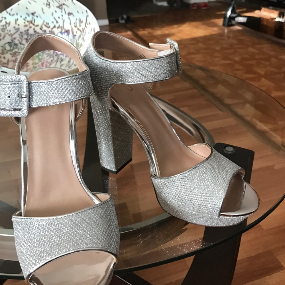 Silver party shoes