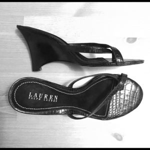 Lauren Ralph Lauren Sexy Black Wedges