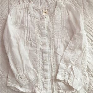 Like new white dress shirt for a toddler girl, 4T
