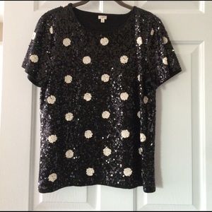J.Crew Sequin Blouse