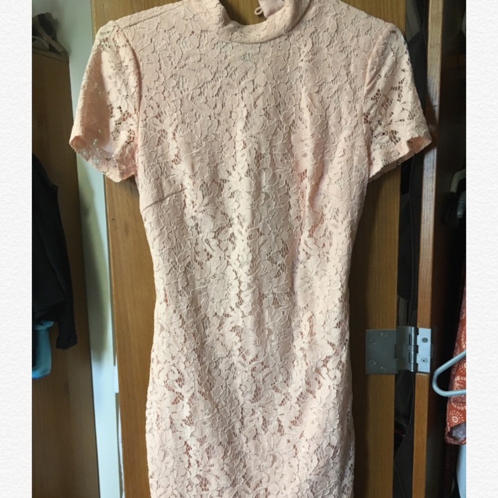 Open back floral laced dress