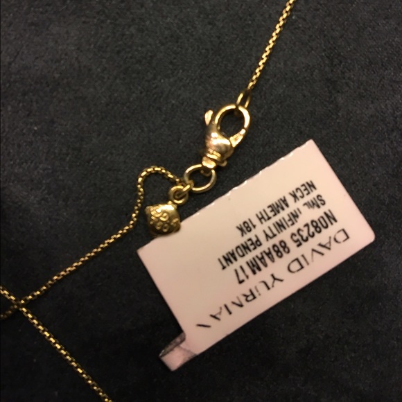 SOLD ON TRADSEY David Yurman 18KT Gold Infinity - Picture 2 of 6