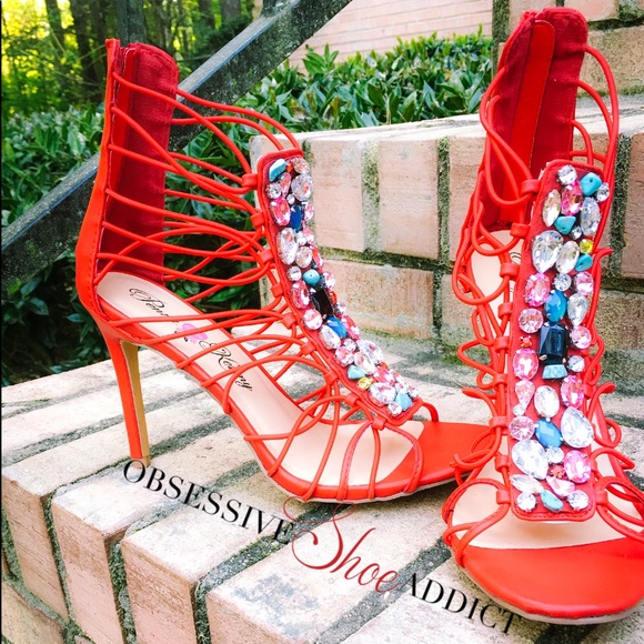 Penny Loves Kenny Dare Red Sandal - Picture 2 of 6