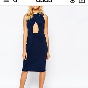Navy Blue Pencil Dress