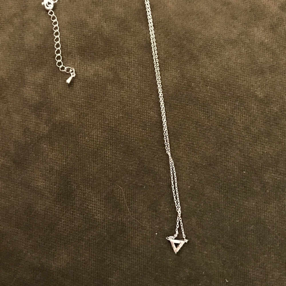 Petite triangle necklace