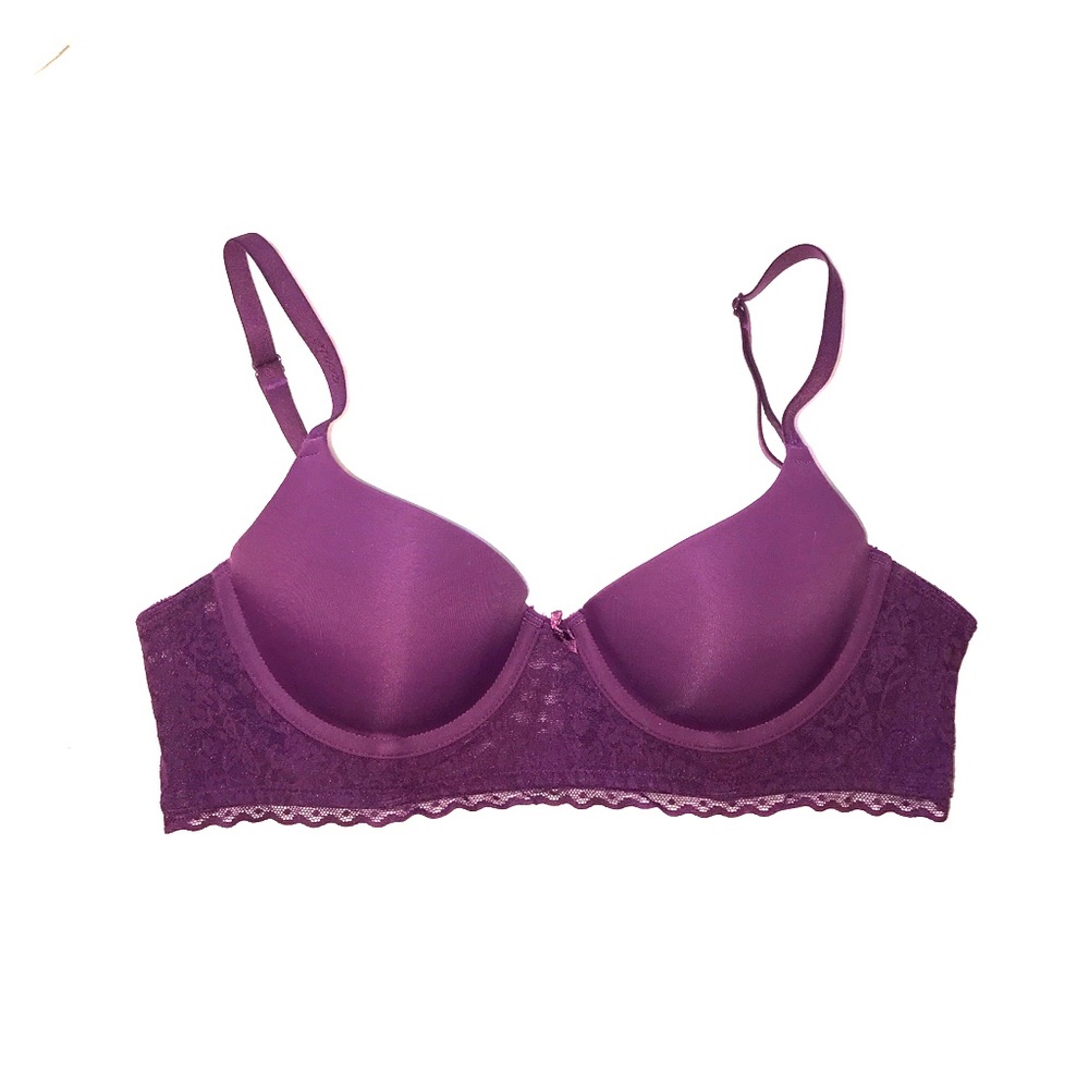 Aerie purple lace push-up bra 34b
